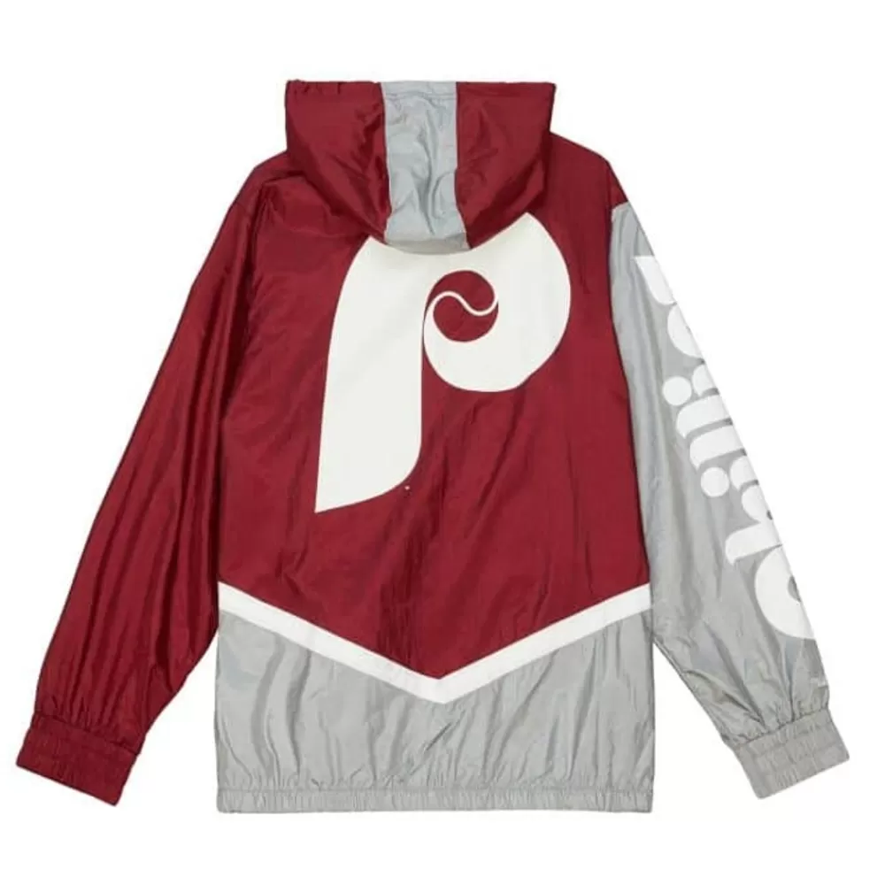 Apparel Mitchell & Ness Jackets & Outerwear-Undeniable Full Zip Windbreaker Philadelphia Phillies