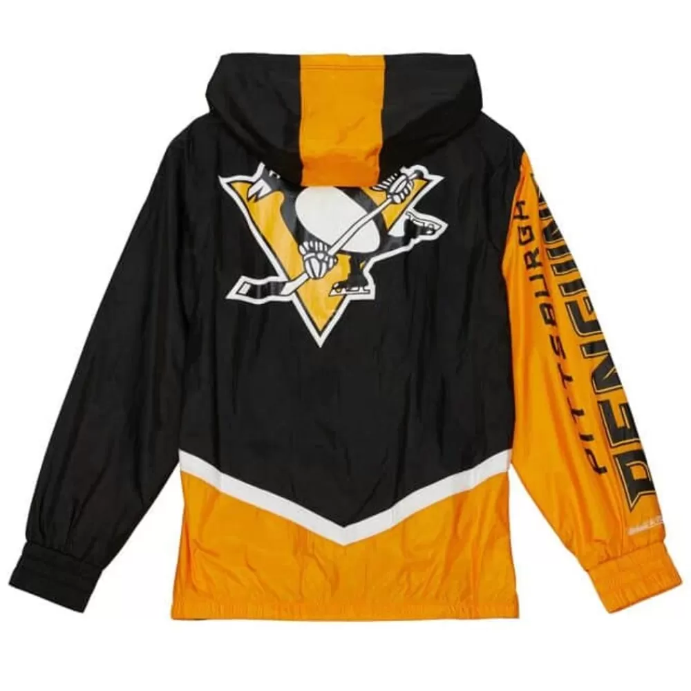 Apparel Mitchell & Ness Jackets & Outerwear-Undeniable Full Zip Windbreaker Pittsburgh Penguins