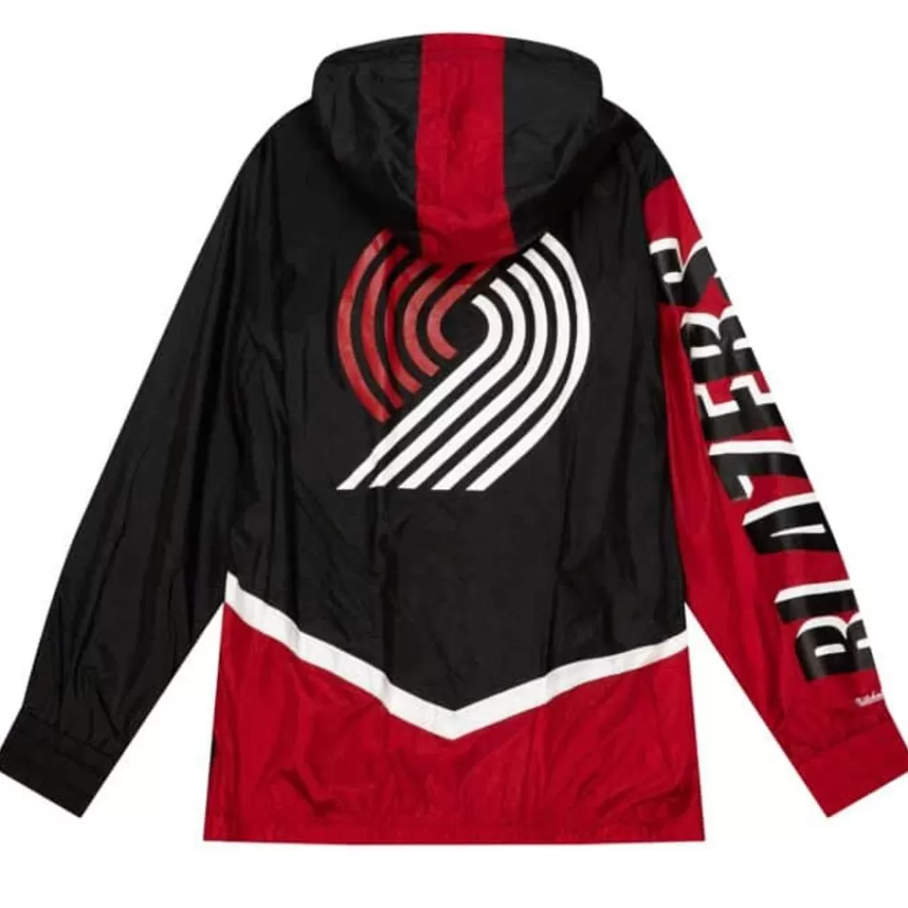 Apparel Mitchell & Ness Jackets & Outerwear-Undeniable Full Zip Windbreaker Portland Trail Blazers