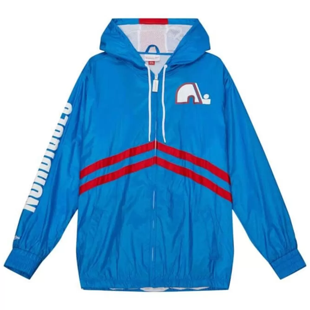 Apparel Mitchell & Ness Jackets & Outerwear-Undeniable Full Zip Windbreaker Quebec Nordiques