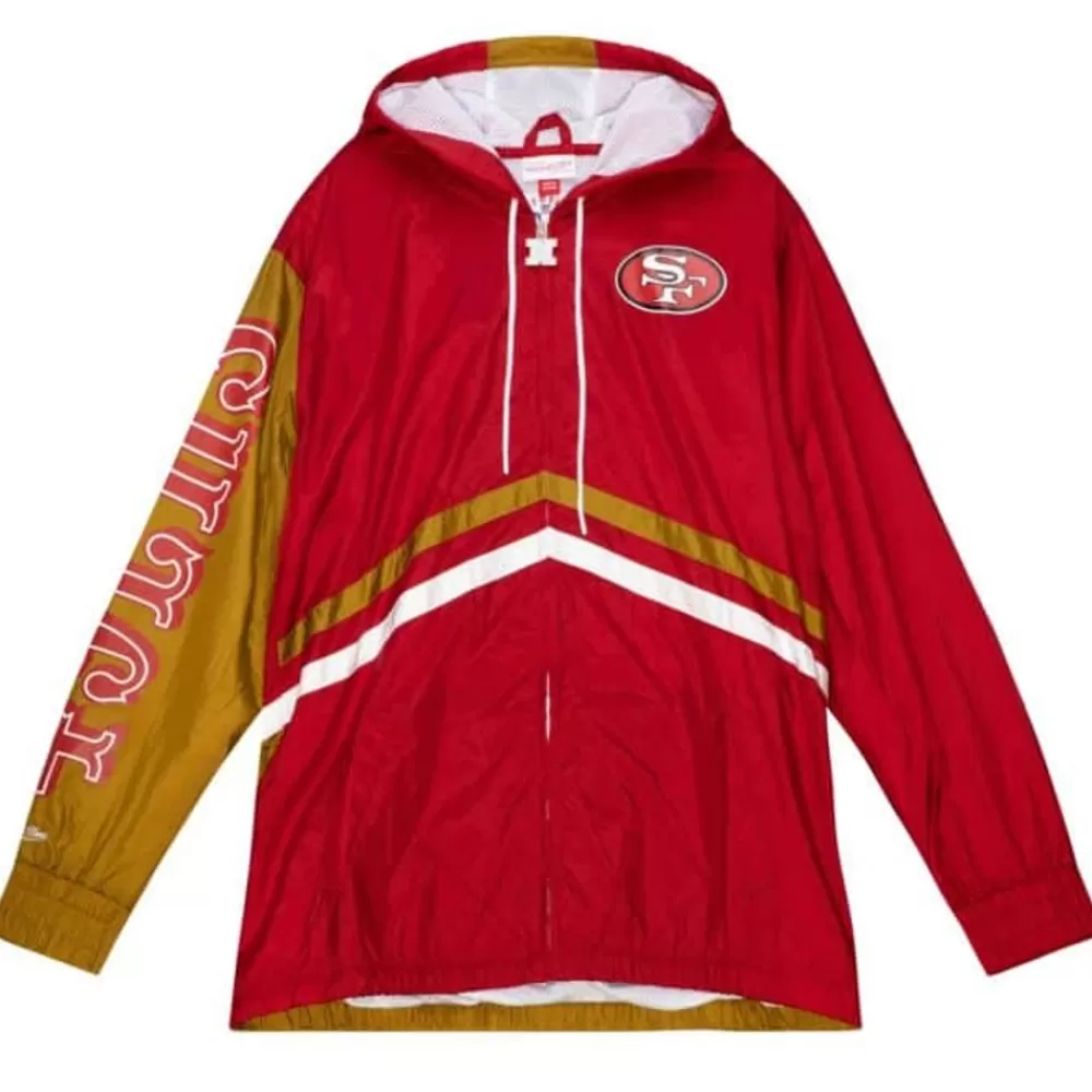 Apparel Mitchell & Ness Jackets & Outerwear-Undeniable Full Zip Windbreaker San Francisco 49Ers