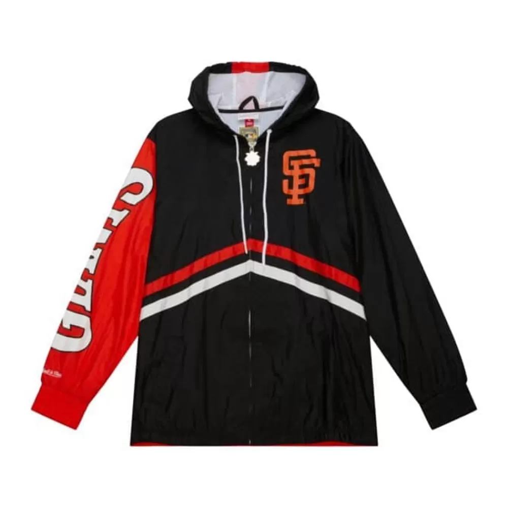 Apparel Mitchell & Ness Jackets & Outerwear-Undeniable Full Zip Windbreaker San Francisco Giants