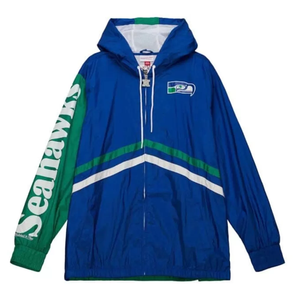 Apparel Mitchell & Ness Jackets & Outerwear-Undeniable Full Zip Windbreaker Seattle Seahawks