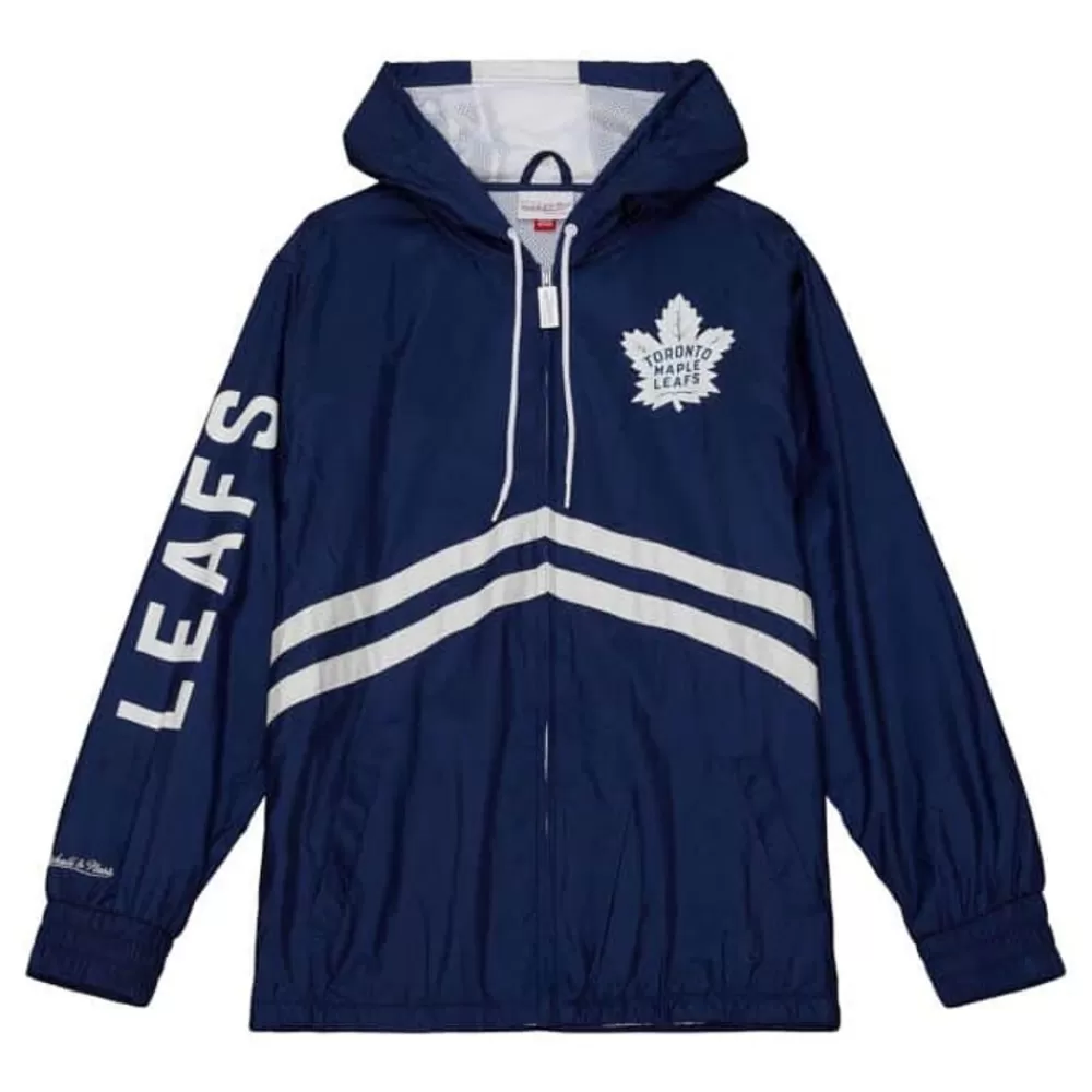 Apparel Mitchell & Ness Jackets & Outerwear-Undeniable Full Zip Windbreaker Toronto Maple Leafs