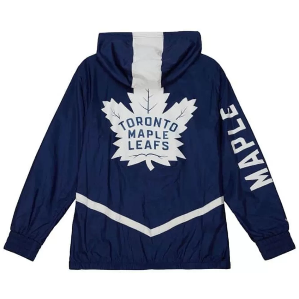 Apparel Mitchell & Ness Jackets & Outerwear-Undeniable Full Zip Windbreaker Toronto Maple Leafs