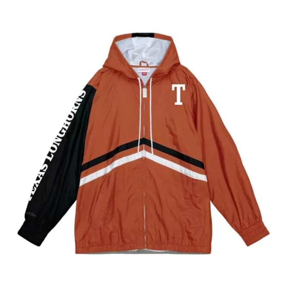 Apparel Mitchell & Ness Jackets & Outerwear-Undeniable Full Zip Windbreaker University Of Texas At Austin