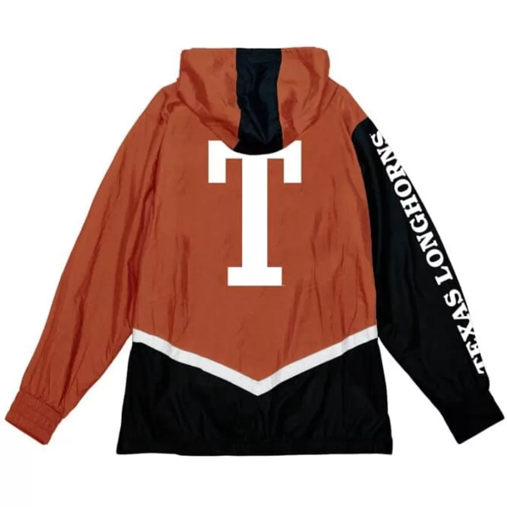 Apparel Mitchell & Ness Jackets & Outerwear-Undeniable Full Zip Windbreaker University Of Texas At Austin