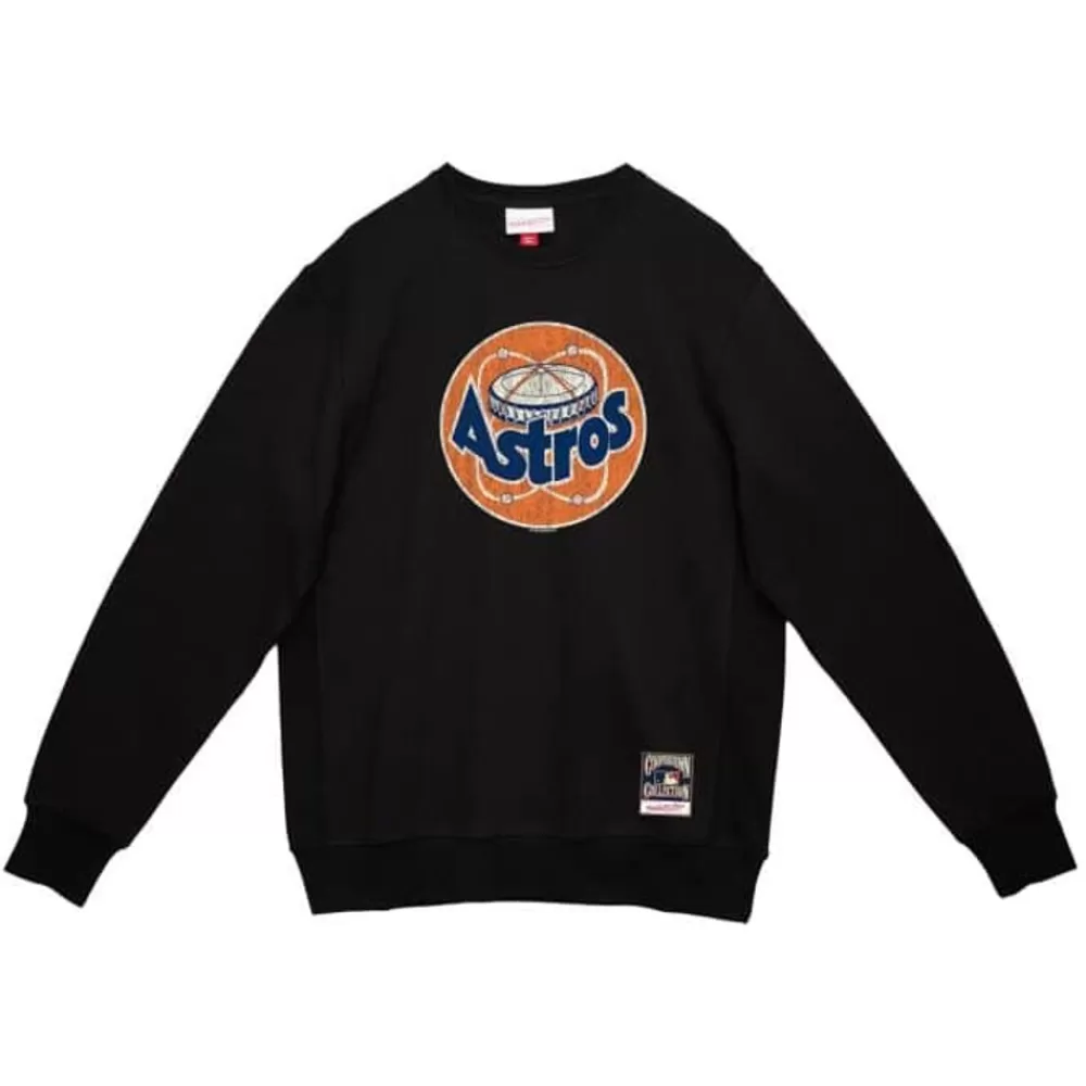 Apparel Mitchell & Ness Hoodies & Sweatshirts-Under The Lights Crew Houston Astros