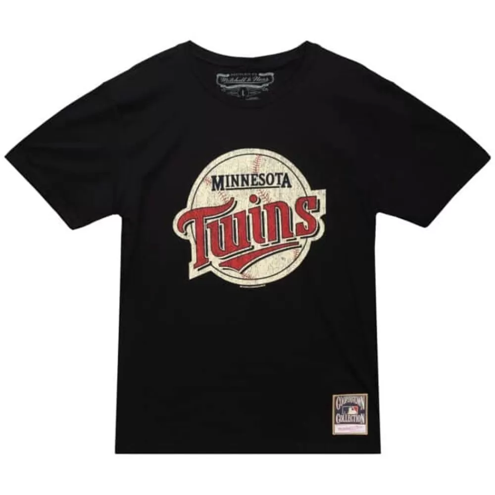 Apparel Mitchell & Ness T-Shirts & Tops-Under The Lights Tee Minnesota Twins
