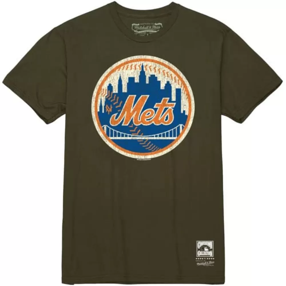 Apparel Mitchell & Ness T-Shirts & Tops-Under The Lights Tee New York Mets