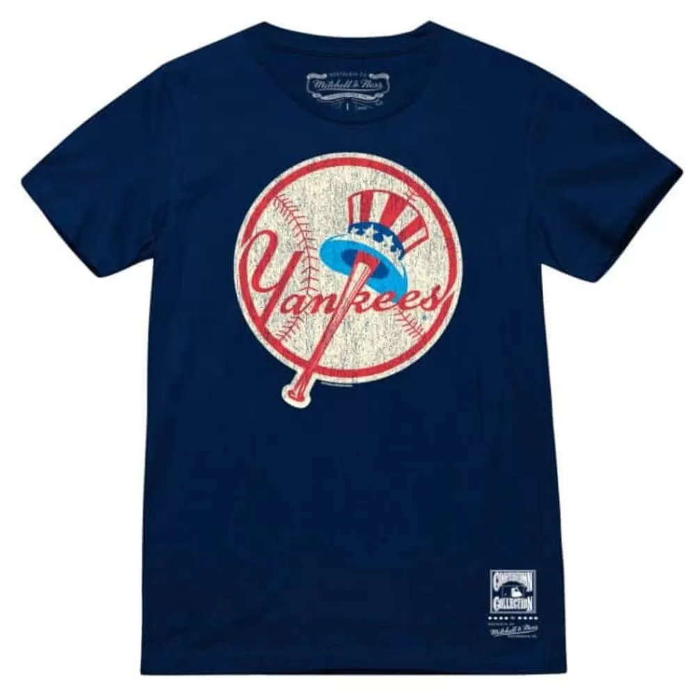 Apparel Mitchell & Ness T-Shirts & Tops-Under The Lights Tee New York Yankees