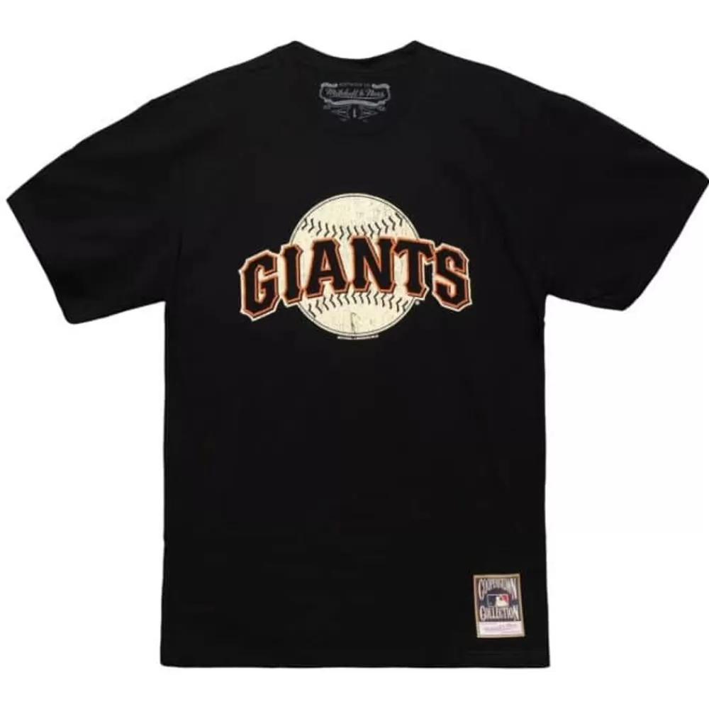 Apparel Mitchell & Ness T-Shirts & Tops-Under The Lights Tee San Francisco Giants