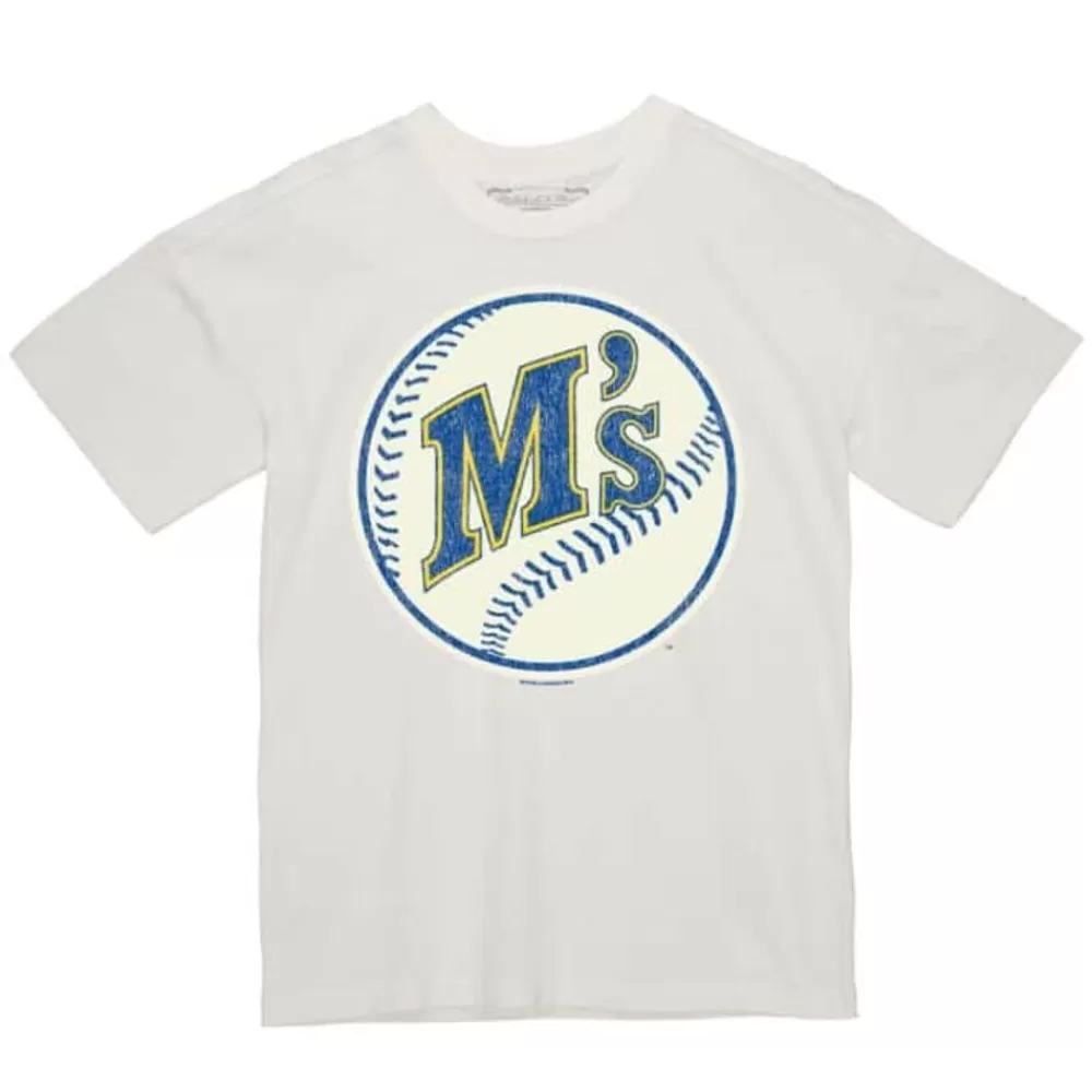 Apparel Mitchell & Ness T-Shirts & Tops-Under The Lights Tee Seattle Mariners