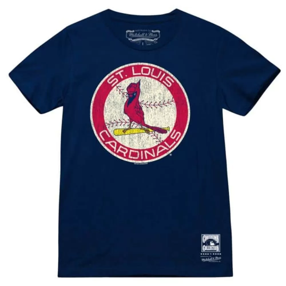 Apparel Mitchell & Ness T-Shirts & Tops-Under The Lights Tee St. Louis Cardinals
