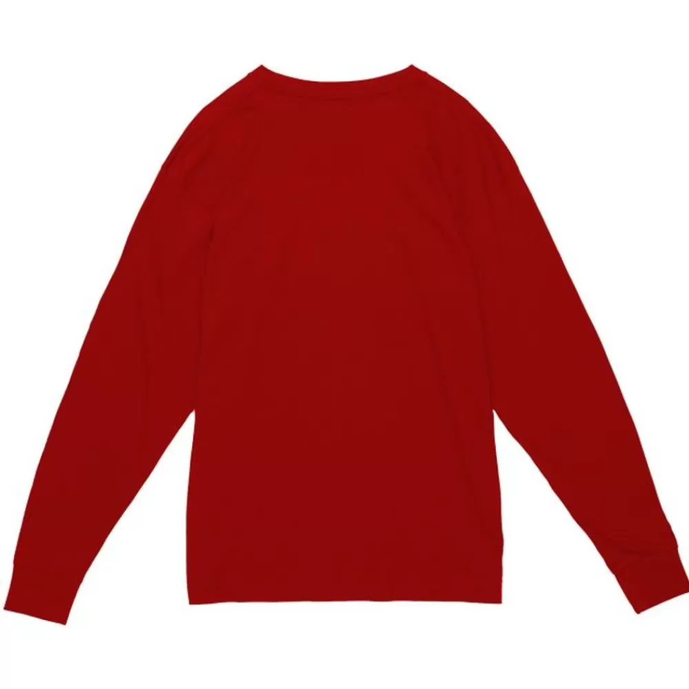 Apparel Mitchell & Ness T-Shirts & Tops-University Arch Logo Ls Tee University Of Arkansas