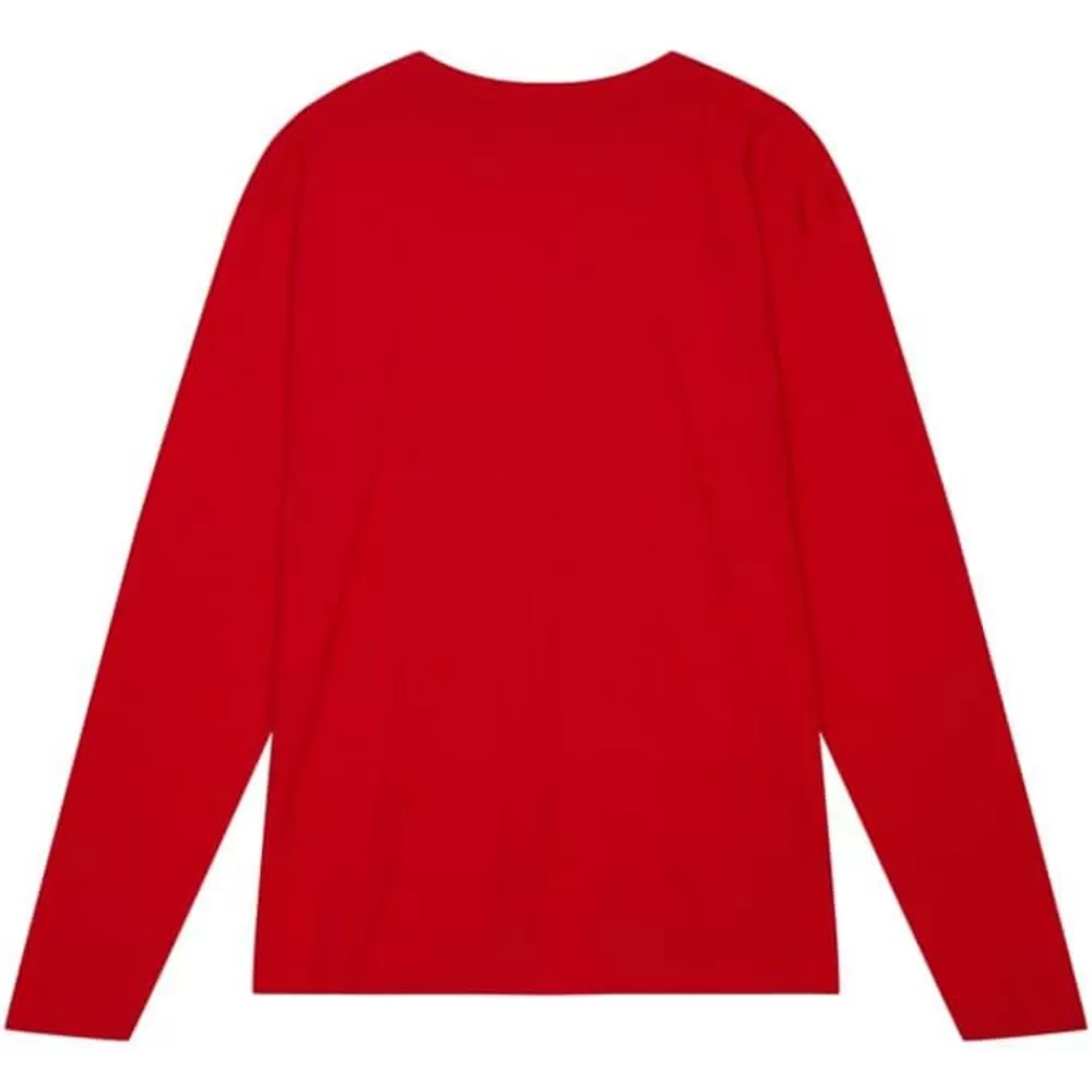 Apparel Mitchell & Ness T-Shirts & Tops-University Arch Logo Ls Tee University Of Maryland