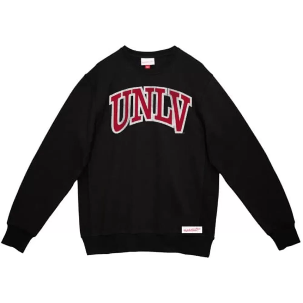 Apparel Mitchell & Ness T-Shirts & Tops-University Arch Logo Ls Tee Unlv