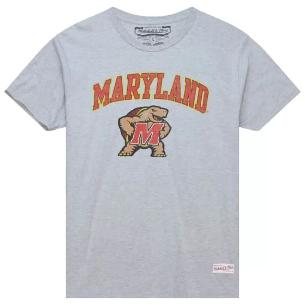 Apparel Mitchell & Ness T-Shirts & Tops-Vintage Arch Tee University Of Maryland