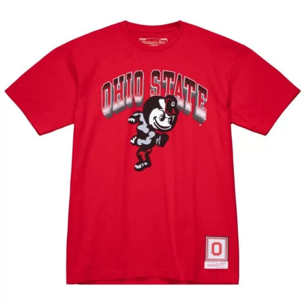 Apparel Mitchell & Ness T-Shirts & Tops-Vintage Brutus Tee Ohio State