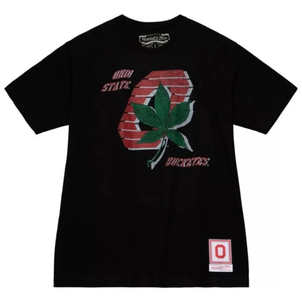Apparel Mitchell & Ness T-Shirts & Tops-Vintage Buckeye Tee Ohio State