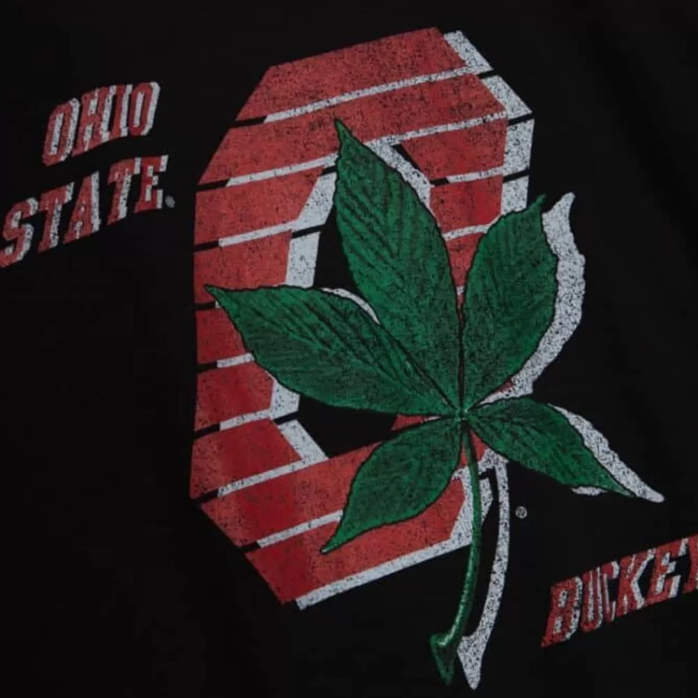 Apparel Mitchell & Ness T-Shirts & Tops-Vintage Buckeye Tee Ohio State