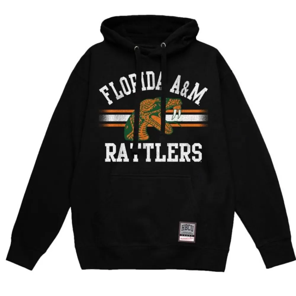 Apparel Mitchell & Ness Hoodies & Sweatshirts-Vintage Stripes Pullover Florida A&M University