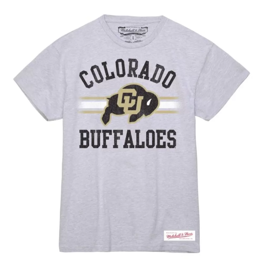 Apparel Mitchell & Ness T-Shirts & Tops-Vintage Stripes Tee University Of Colorado Boulder