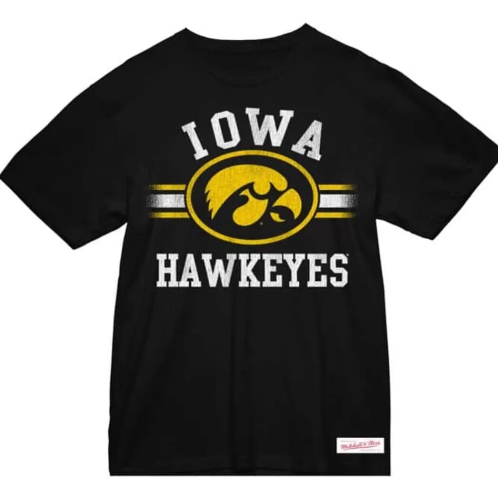 Apparel Mitchell & Ness T-Shirts & Tops-Vintage Stripes Tee University Of Iowa