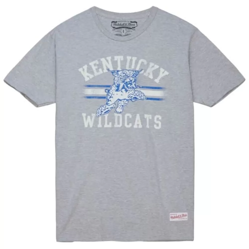 Apparel Mitchell & Ness T-Shirts & Tops-Vintage Stripes Tee University Of Kentucky