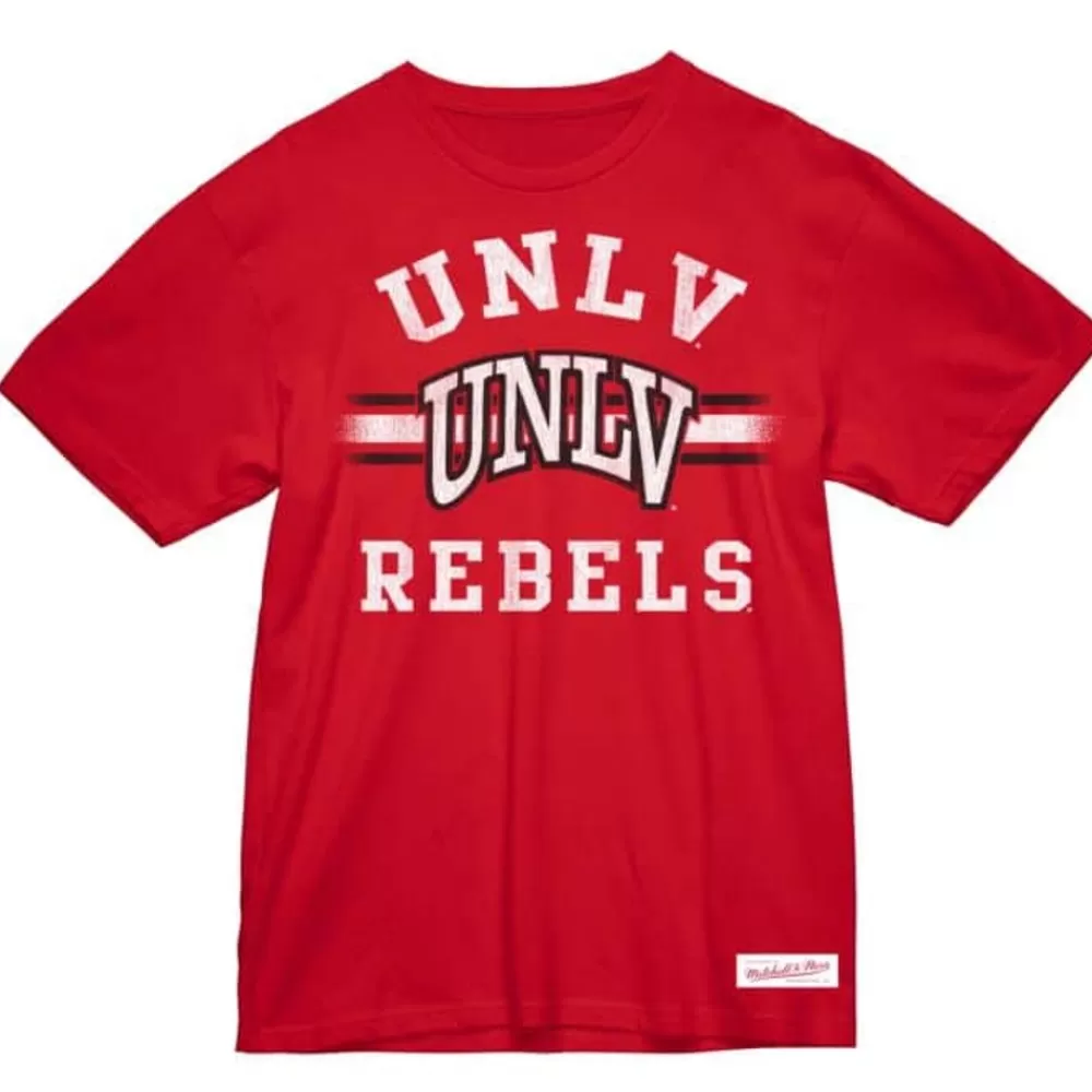 Apparel Mitchell & Ness T-Shirts & Tops-Vintage Stripes Tee Unlv