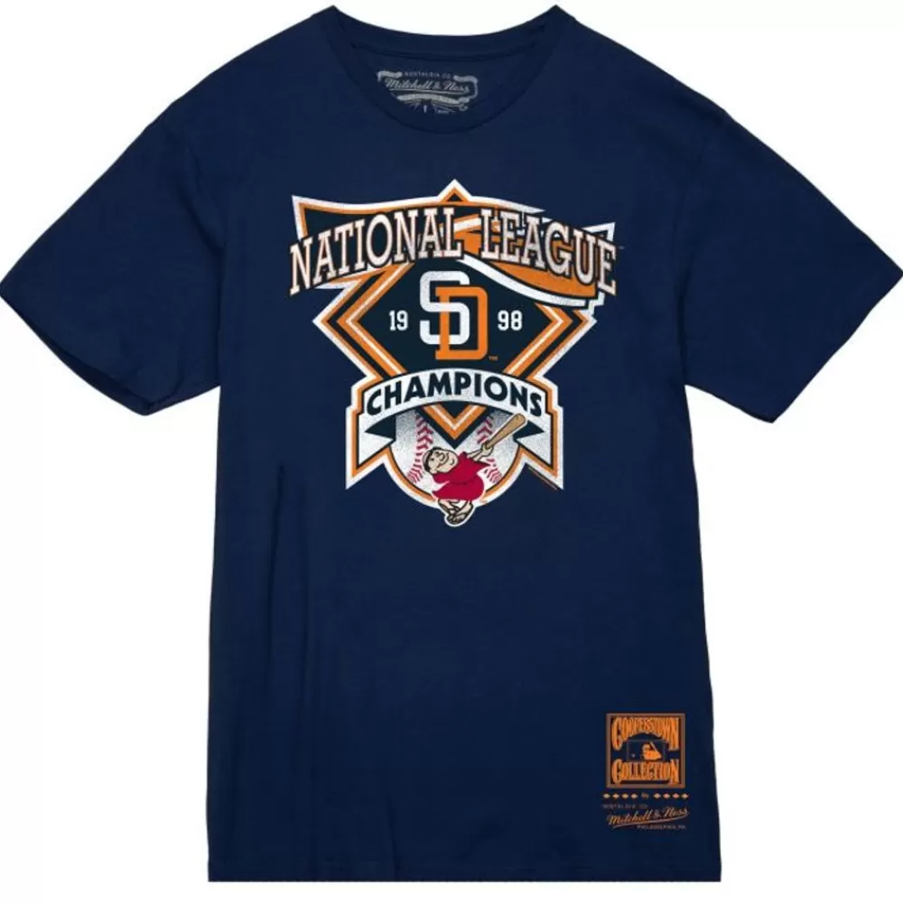 Apparel Mitchell & Ness T-Shirts & Tops-Vintage Tee San Diego Padres