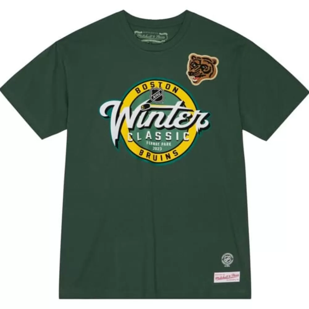 Apparel Mitchell & Ness T-Shirts & Tops-Winter Classic Lockup Tee Boston Bruins
