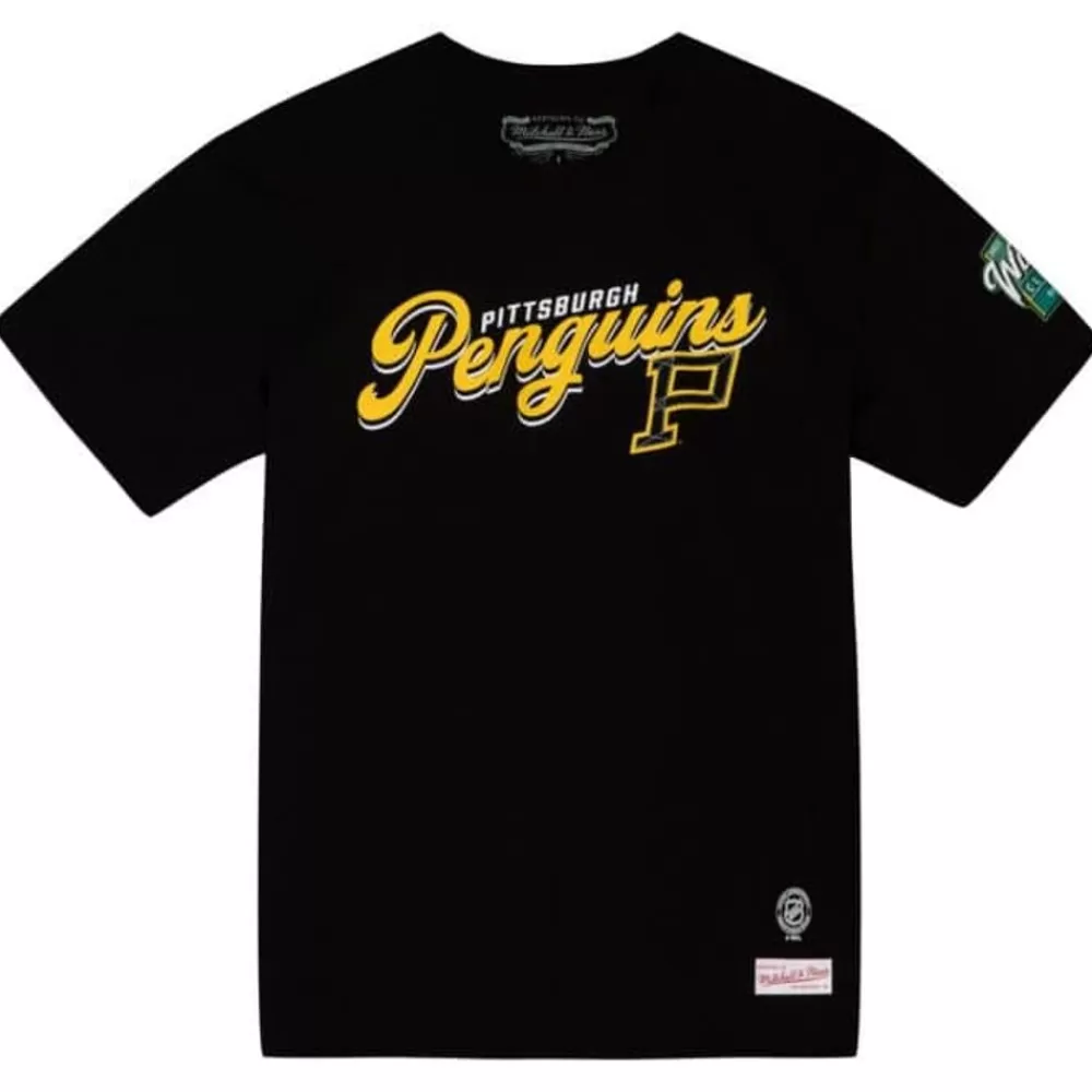 Apparel Mitchell & Ness T-Shirts & Tops-Winter Classic Lockup Tee Pittsburgh Penguins