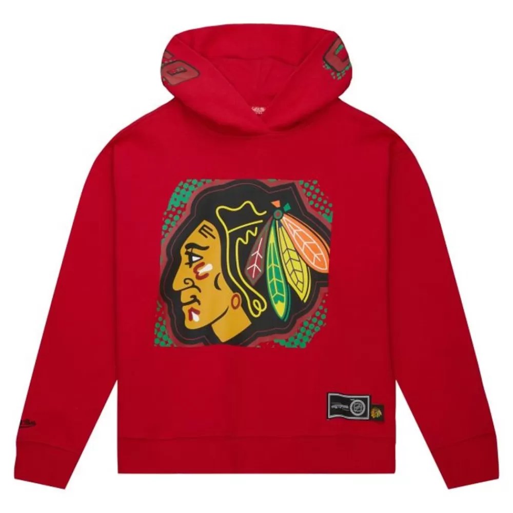 Apparel Mitchell & Ness Hoodies & Sweatshirts-Women'S Big Face 7.0 Hoodie Chicago Blackhawks
