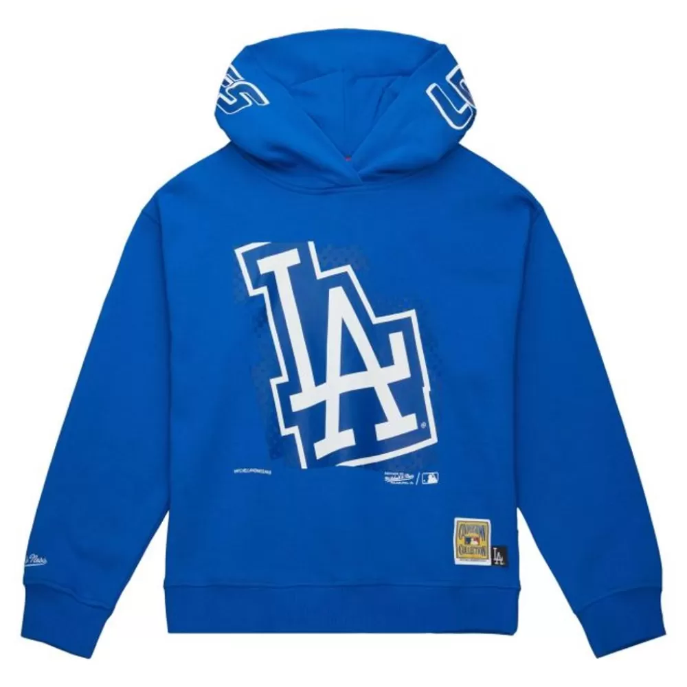 Apparel Mitchell & Ness Hoodies & Sweatshirts-Women'S Big Face 7.0 Hoodie Los Angeles Dodgers