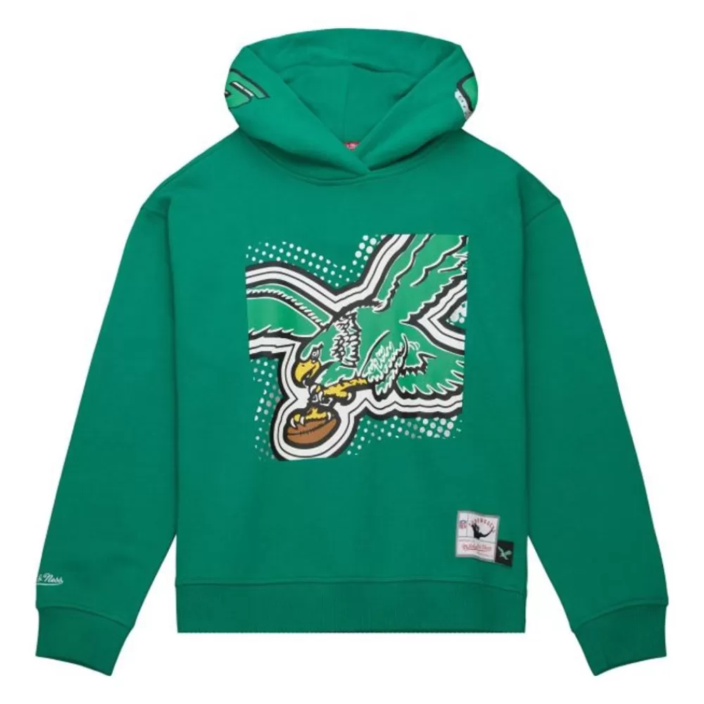 Apparel Mitchell & Ness Hoodies & Sweatshirts-Women'S Big Face 7.0 Hoodie Philadelphia Eagles