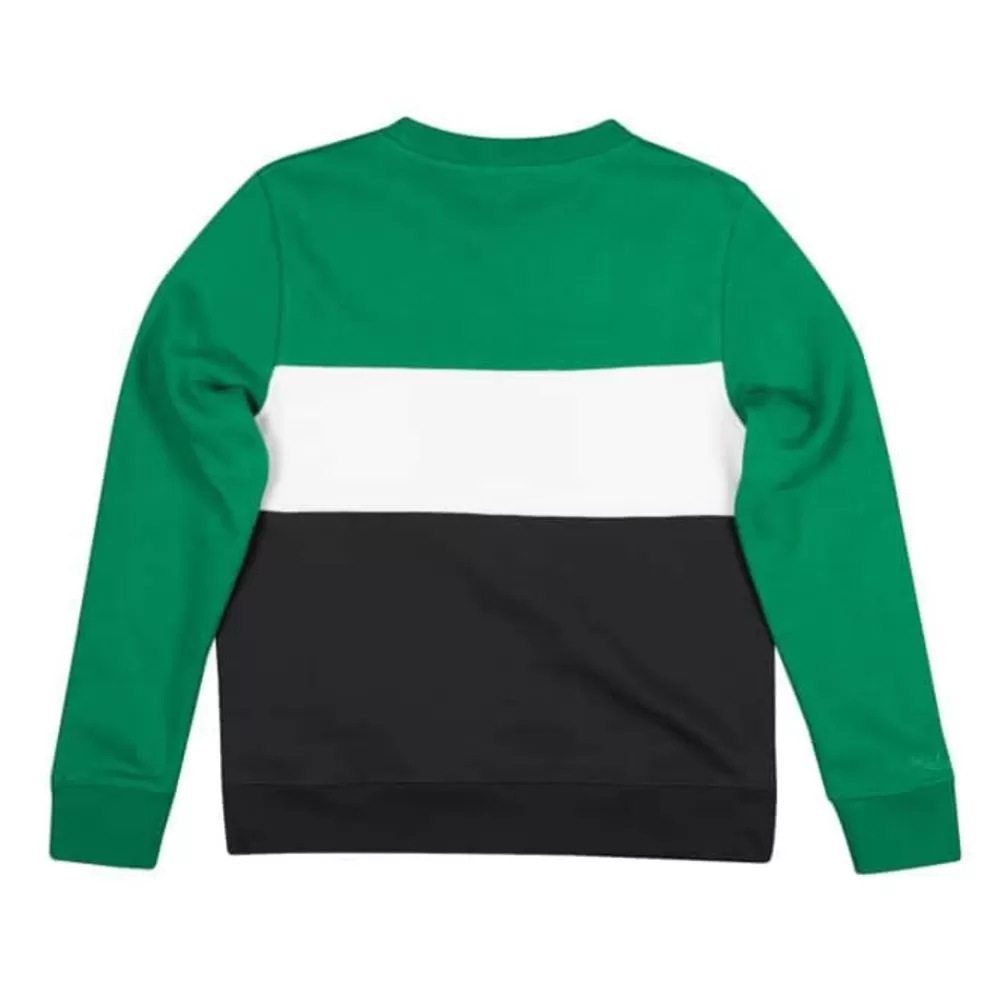Apparel Mitchell & Ness Hoodies & Sweatshirts-Women'S Color Block Crew 2.0 Philadelphia Eagles