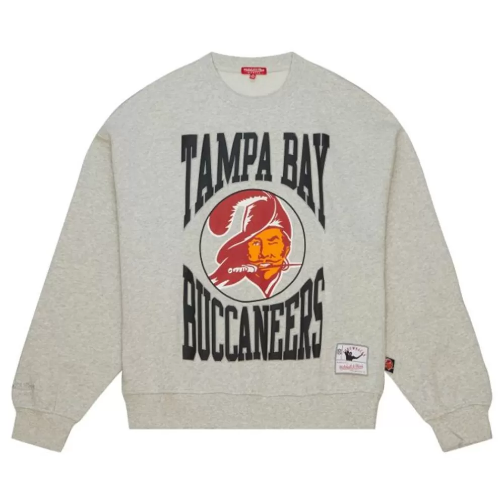 Apparel Mitchell & Ness Hoodies & Sweatshirts-Women'S Logo Lightweight Crew 3.0 Tampa Bay Buccaneers