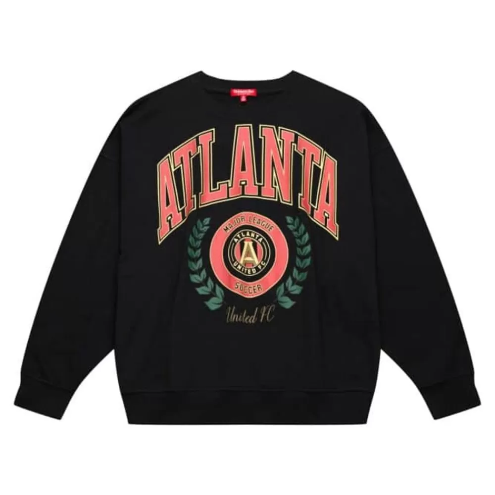 Apparel Mitchell & Ness Hoodies & Sweatshirts-Womens Logo Lt Crew 2.0 Atlanta United Fc