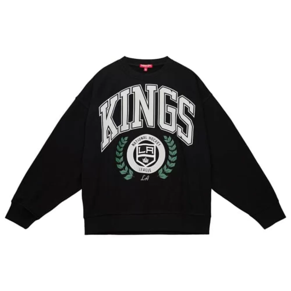 Apparel Mitchell & Ness Hoodies & Sweatshirts-Womens Logo Lt Crew 2.0 Los Angeles Kings