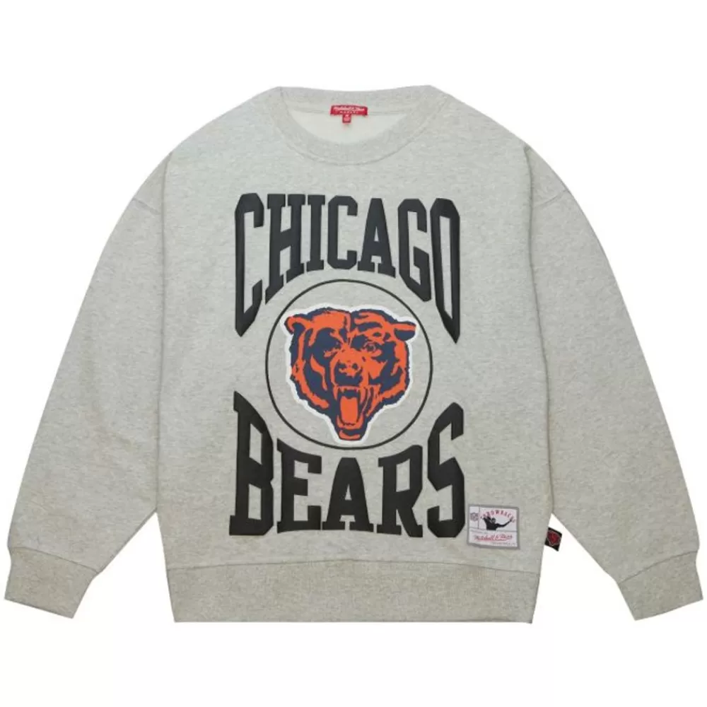 Apparel Mitchell & Ness Hoodies & Sweatshirts-Women'S Logo Lt Crew 3.0 Chicago Bears