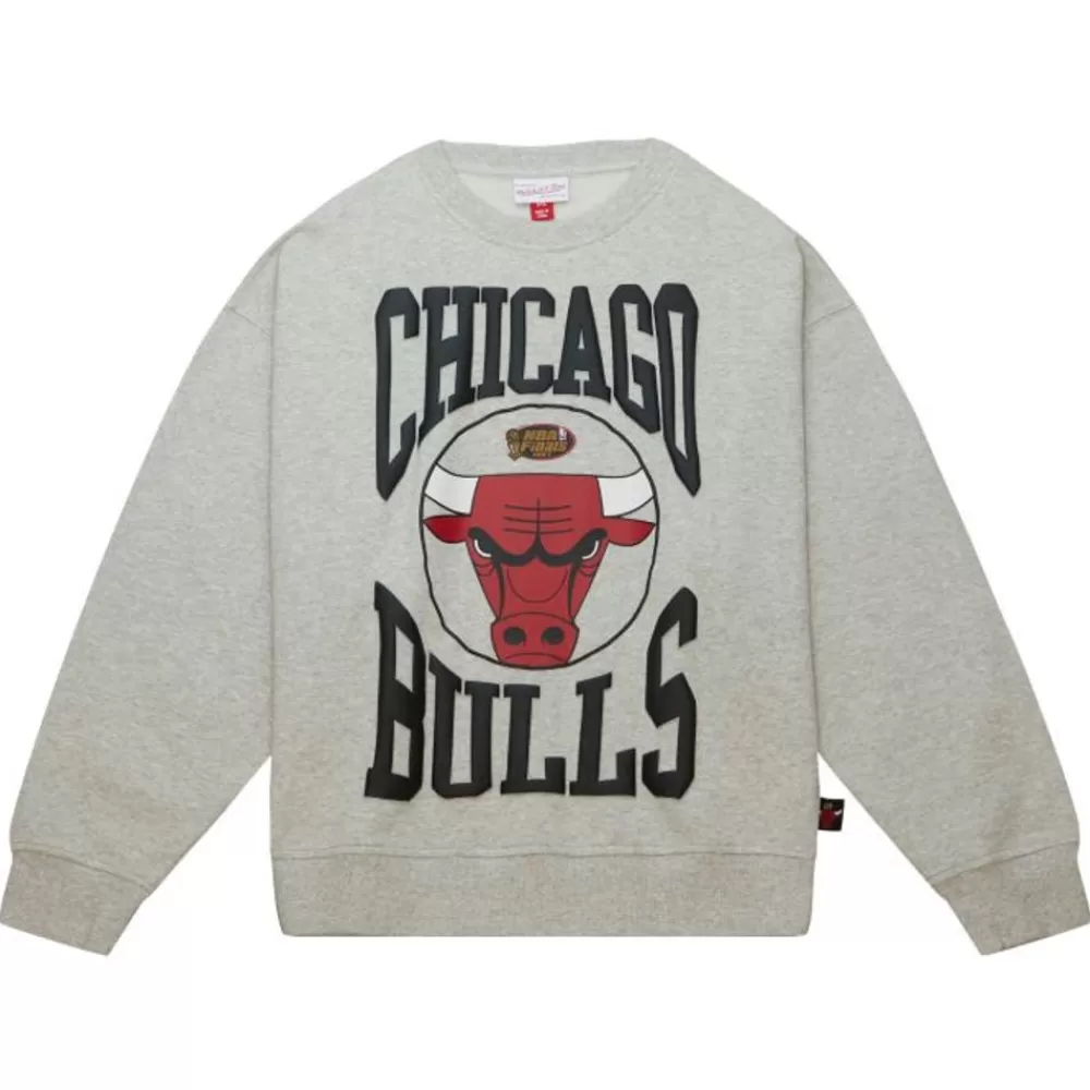 Apparel Mitchell & Ness Hoodies & Sweatshirts-Women'S Logo Lt Crew 3.0 Chicago Bulls