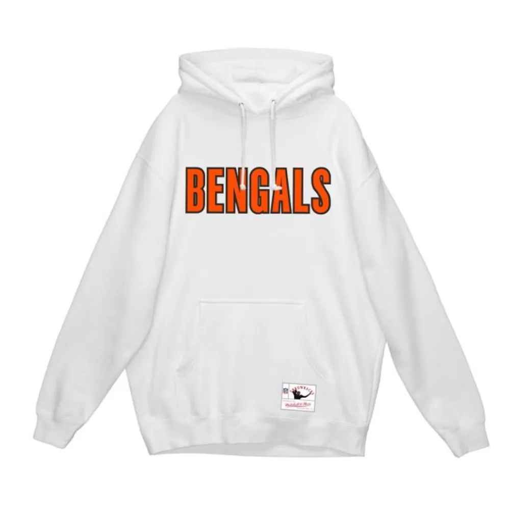 Apparel Mitchell & Ness Hoodies & Sweatshirts-Wordmark 1 Hoodie Cincinnati Bengals