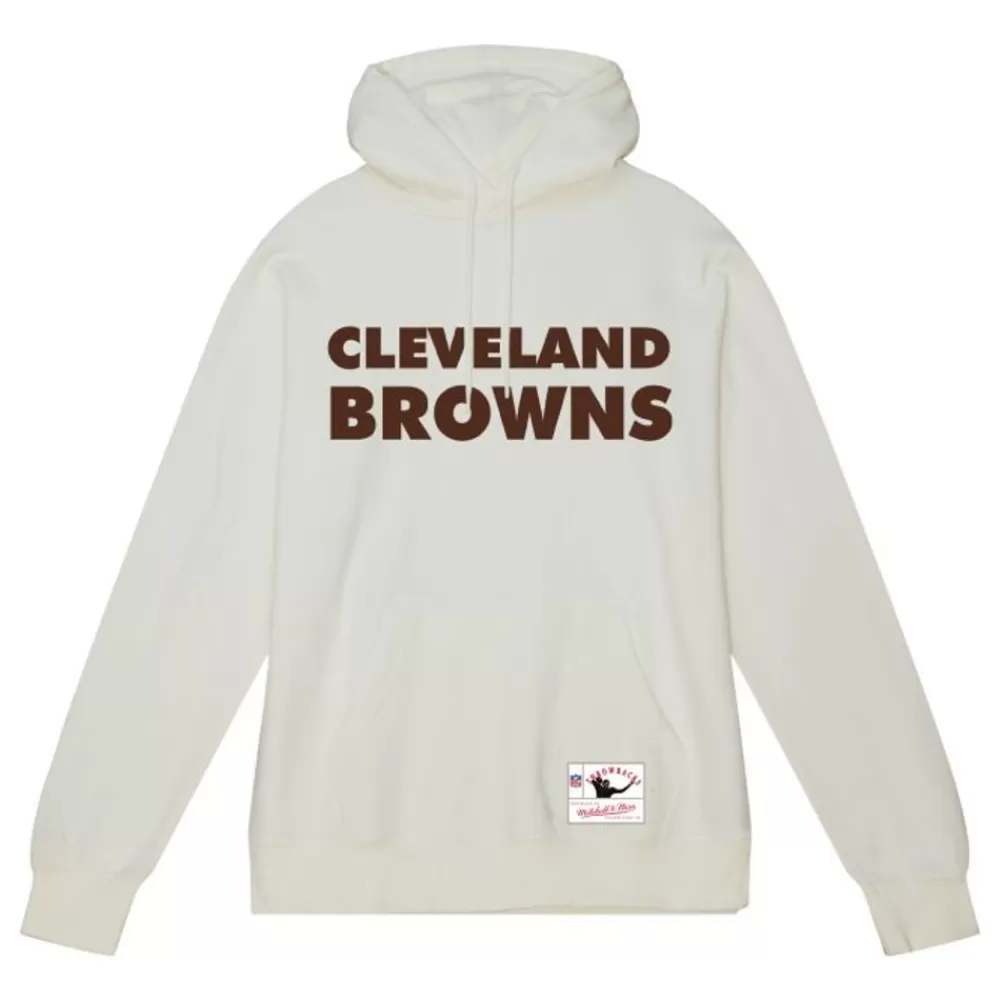 Apparel Mitchell & Ness Hoodies & Sweatshirts-Wordmark 1 Hoodie Cleveland Browns