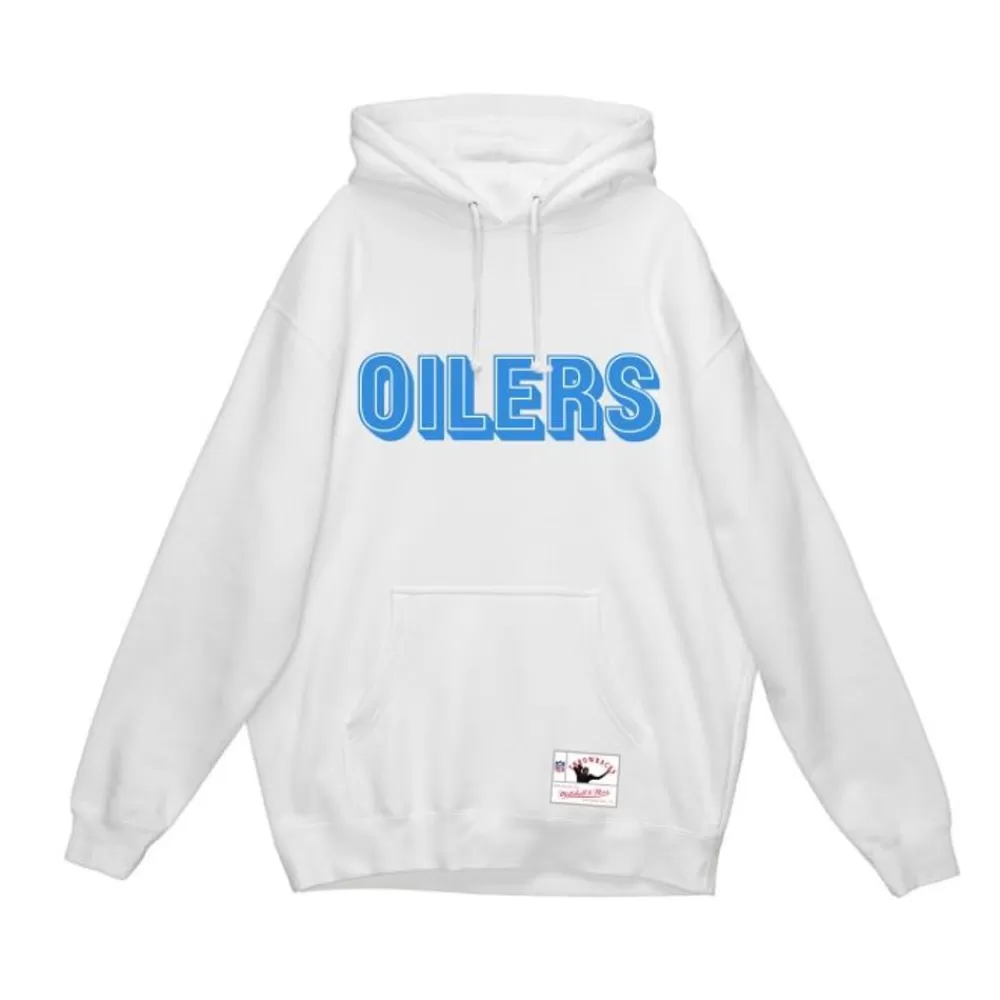 Apparel Mitchell & Ness Hoodies & Sweatshirts-Wordmark 1 Hoodie Houston Oilers