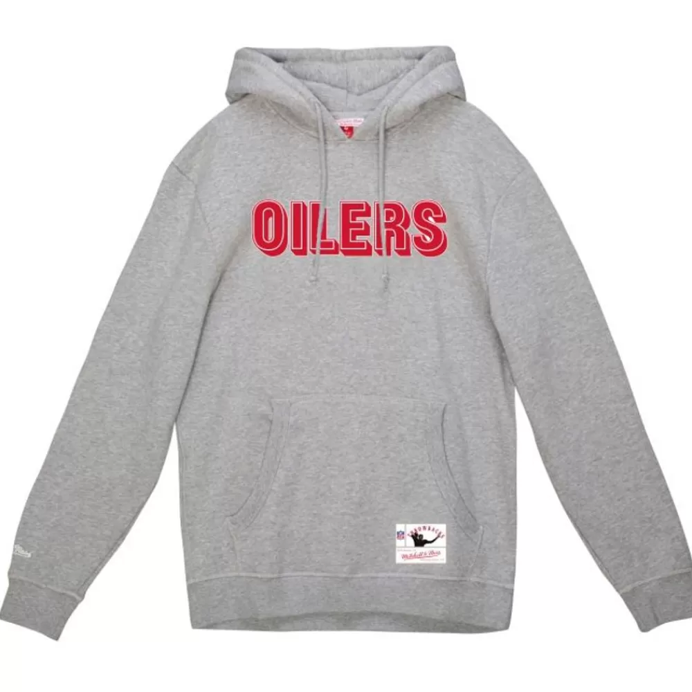 Apparel Mitchell & Ness Hoodies & Sweatshirts-Wordmark 1 Hoodie Houston Oilers
