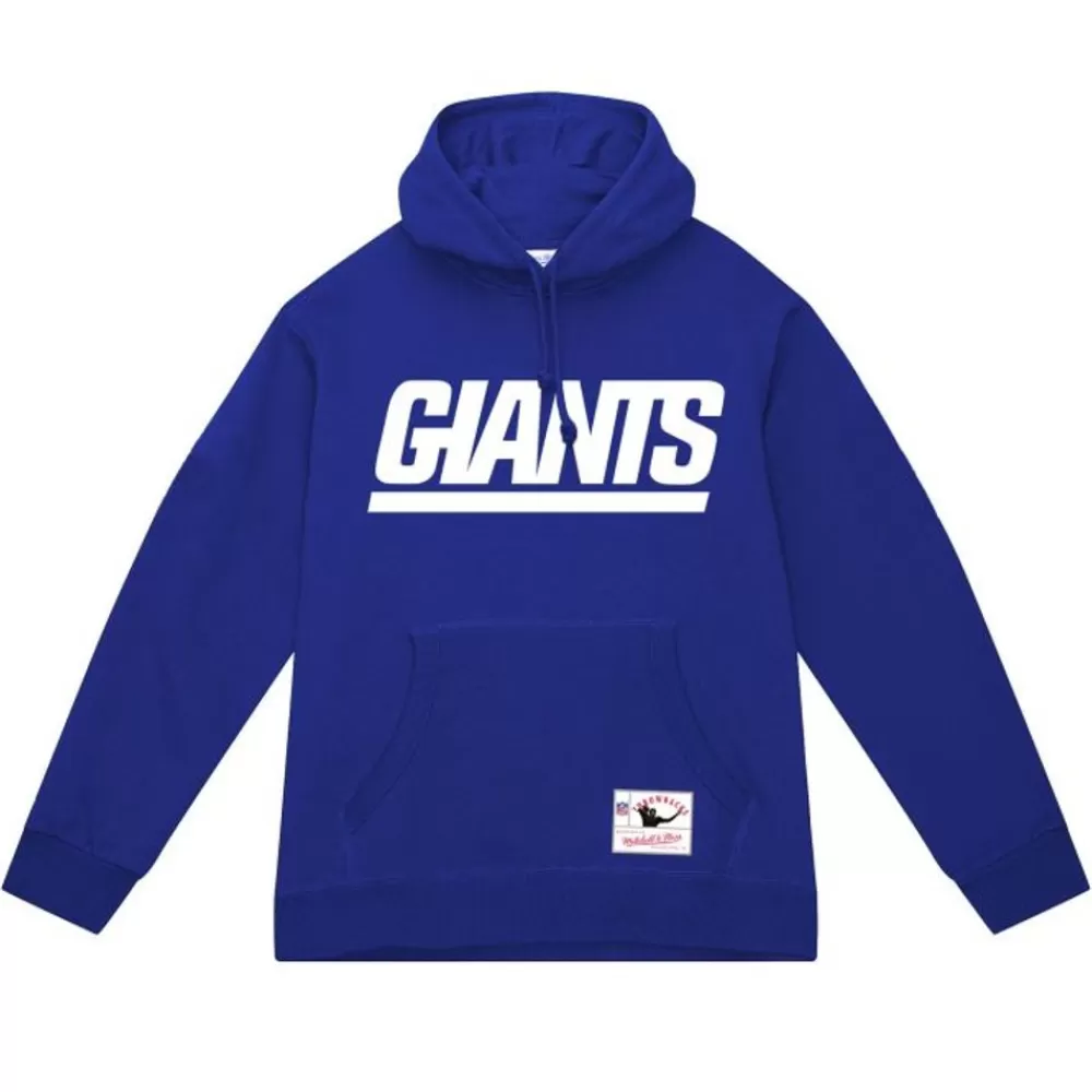 Apparel Mitchell & Ness Hoodies & Sweatshirts-Wordmark 1 Hoodie New York Giants