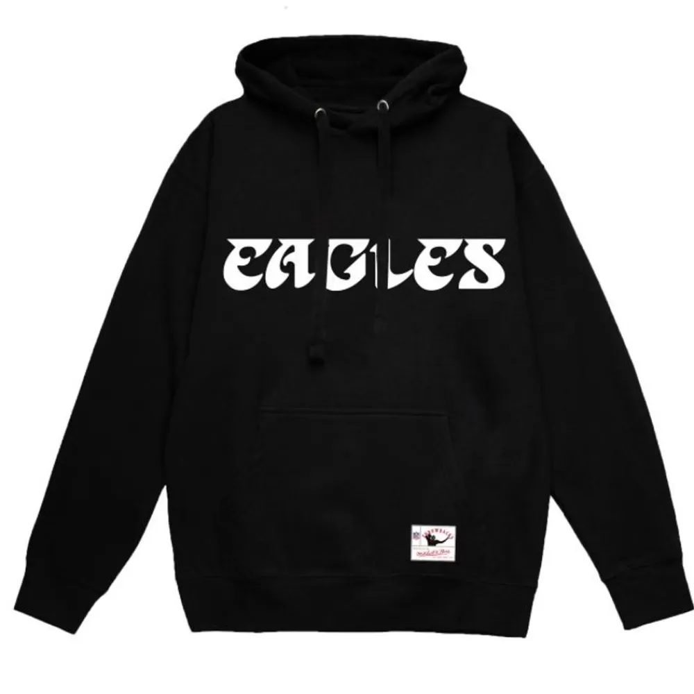 Apparel Mitchell & Ness Hoodies & Sweatshirts-Wordmark 1 Hoodie Philadelphia Eagles