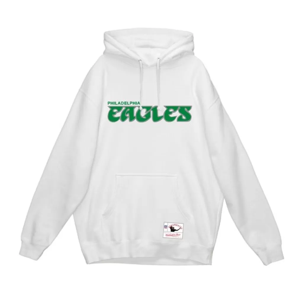 Apparel Mitchell & Ness Hoodies & Sweatshirts-Wordmark 1 Hoodie Philadelphia Eagles
