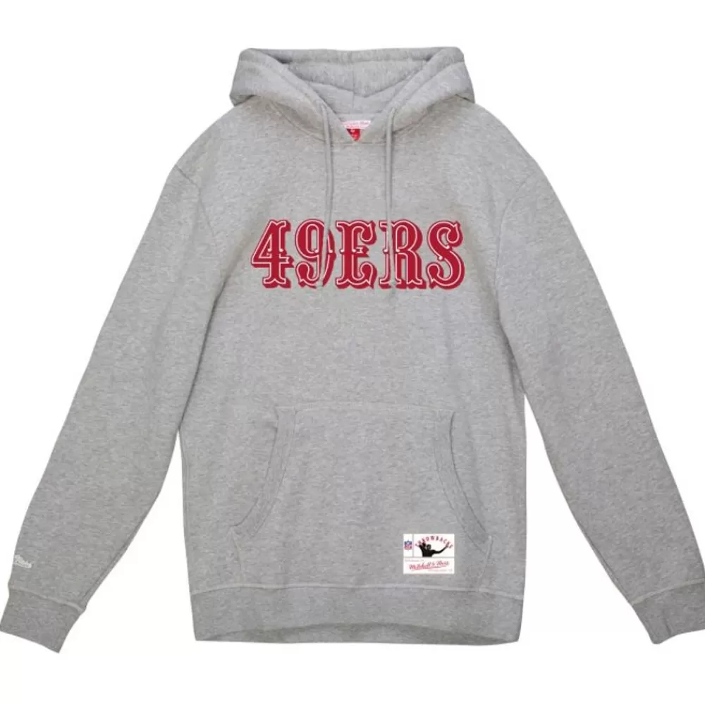 Apparel Mitchell & Ness Hoodies & Sweatshirts-Wordmark 1 Hoodie San Francisco 49Ers